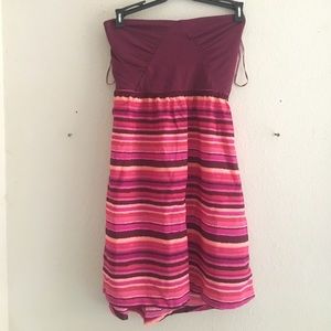 Roxy pink tube top dress